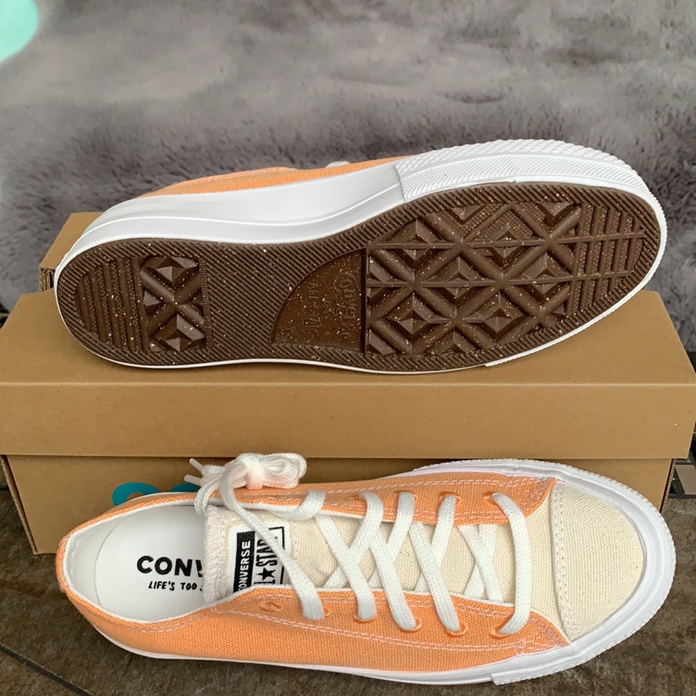 CONVERSE CTAS LIFT OX FUEL ORANGE/WHITE WMNS - Picture 7 of 15